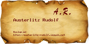 Austerlitz Rudolf névjegykártya